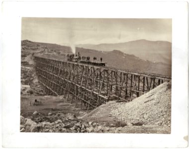 Trestle at Promontory by Andrew J Russell photo