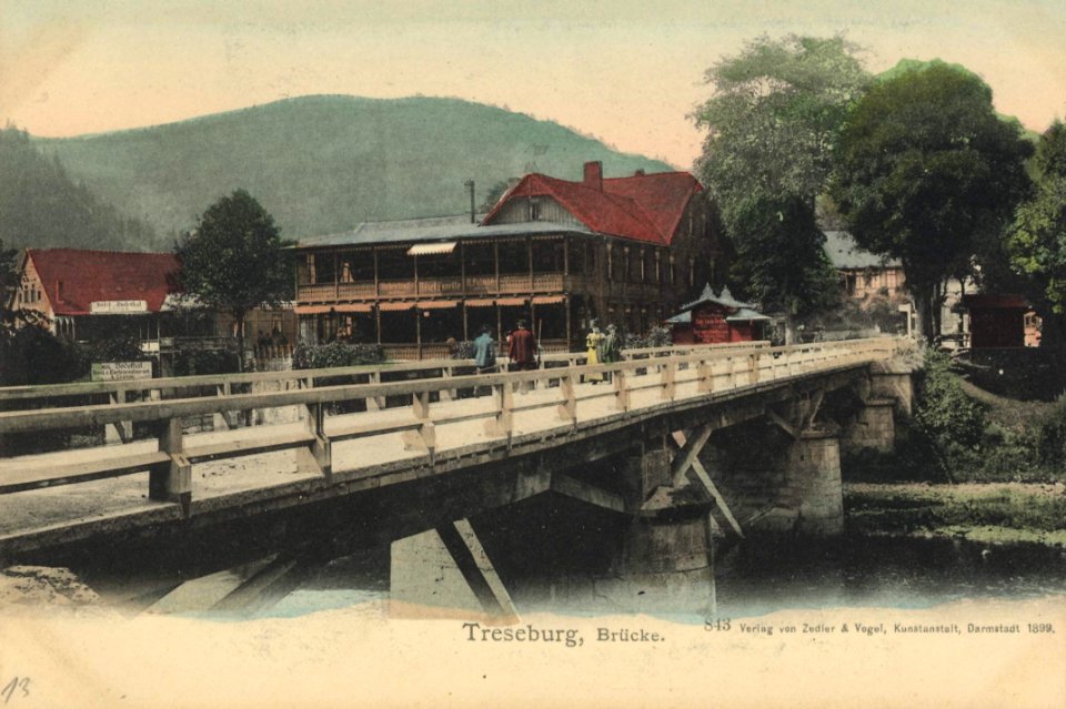 Treseburg (Harz), Sachsen-Anhalt - Brücke (Zeno Ansichtskarten)