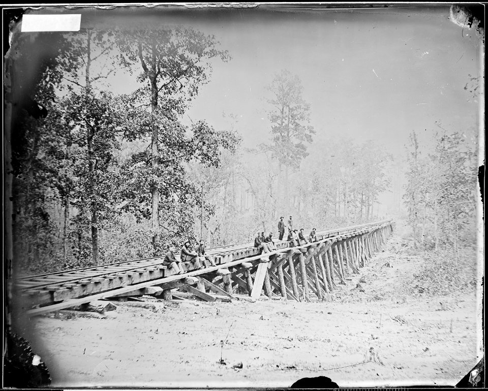 Trestle on railroad - NARA - 528994