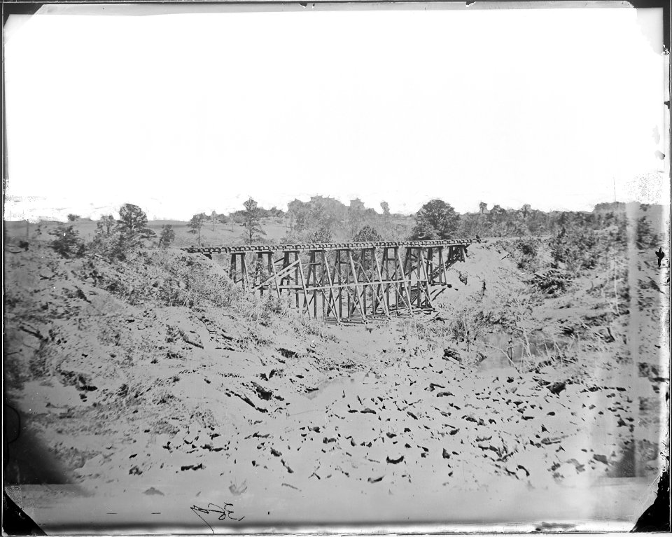 Trestle on railroad - NARA - 524809