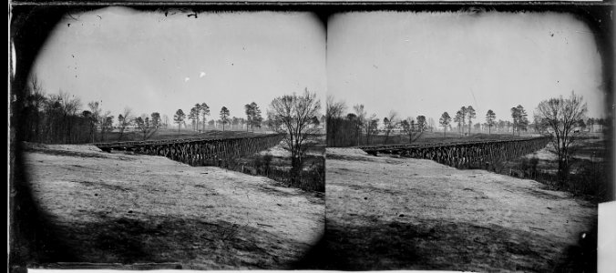 Trestle on railroad - NARA - 529631