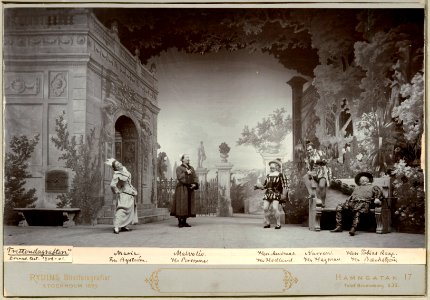 Trettondagsafton, Dramatiska teatern 1900. Föreställningsbild - SMV - H11 039