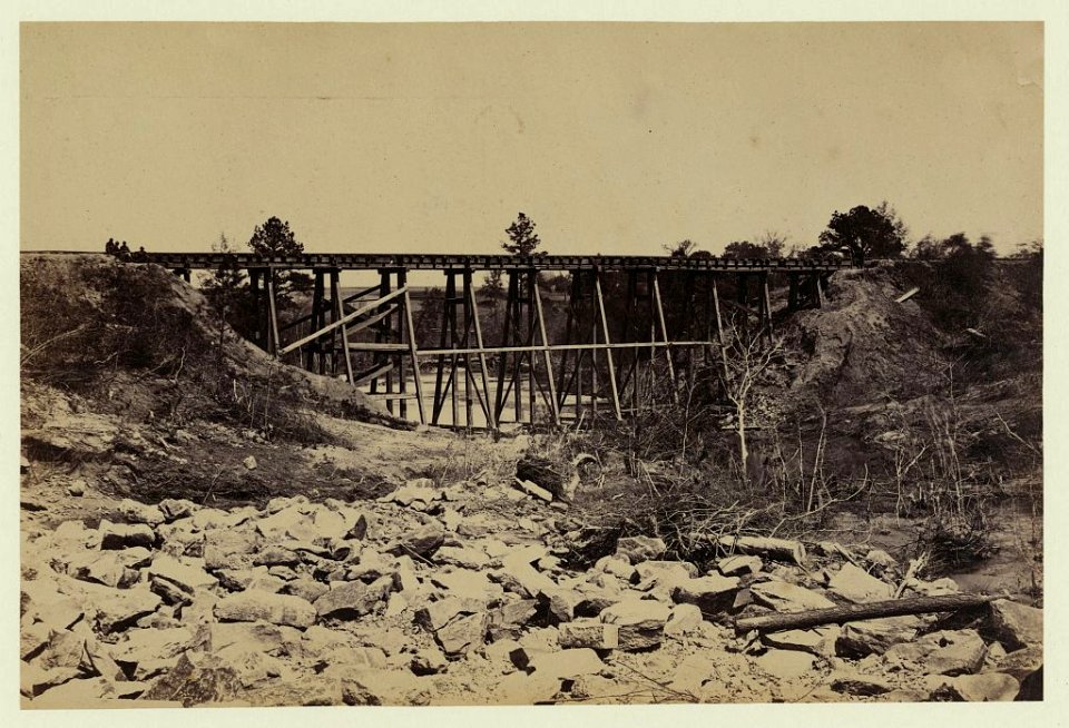Trestle work (no. 1,) on City Point & Army R. R. LCCN2005696861