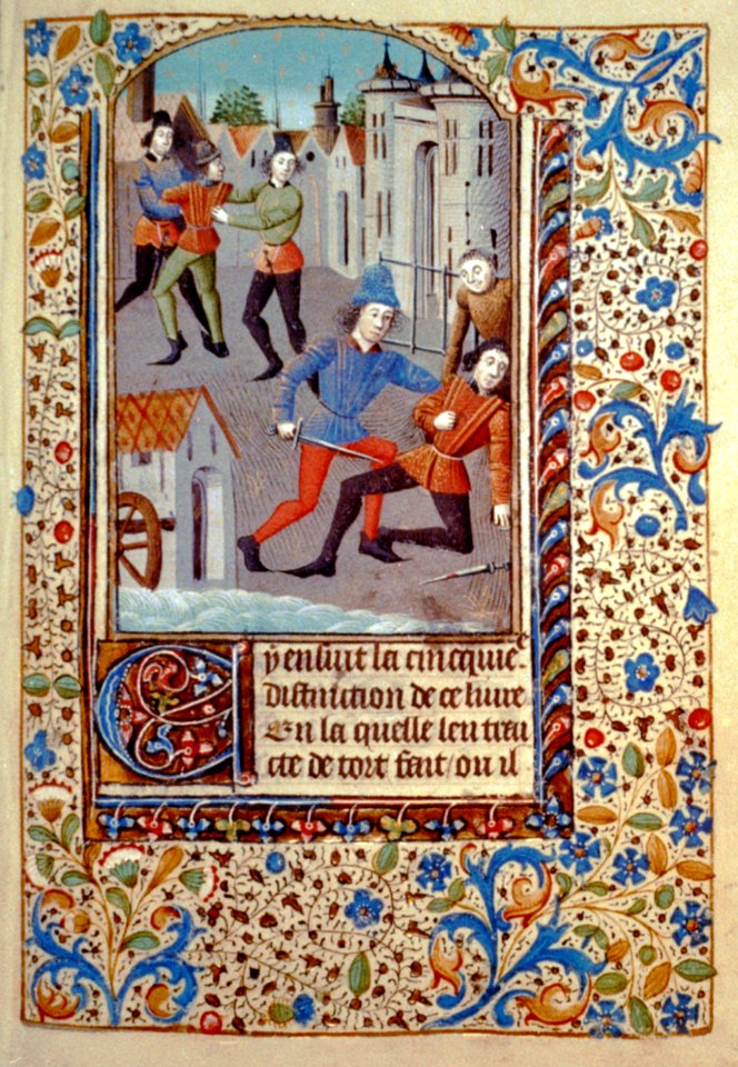 Trial by combat in 15th cent. Normandy cph.3b52413