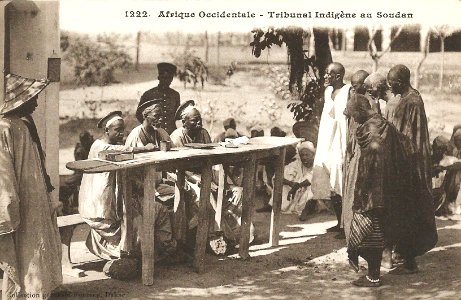 Tribunal indigène au Soudan (AOF)