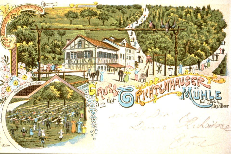 Trichtenhauser Mühle Postkarte 1864