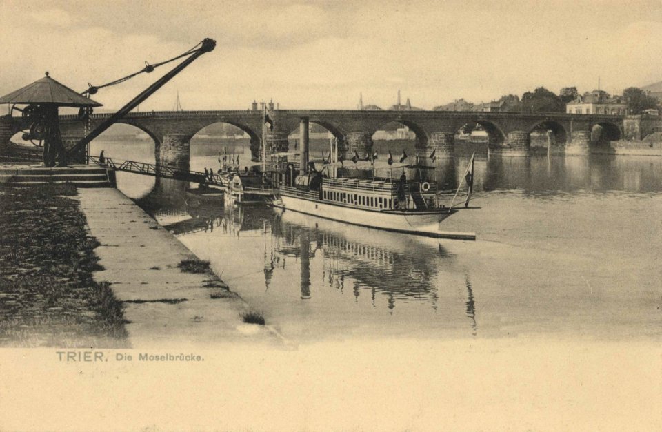 Trier, Rheinland-Pfalz - Moselbrücke (Zeno Ansichtskarten)