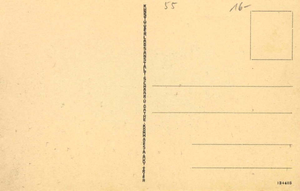 Trier, Rheinland-Pfalz - Römische Bäder (back) (Zeno Ansichtskarten)