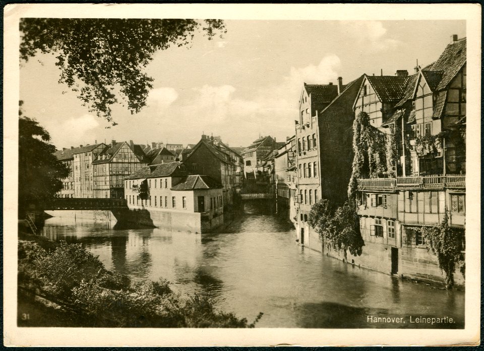 Trinks & Co. PC 00031 Hannover. Leinepartie Bildseite