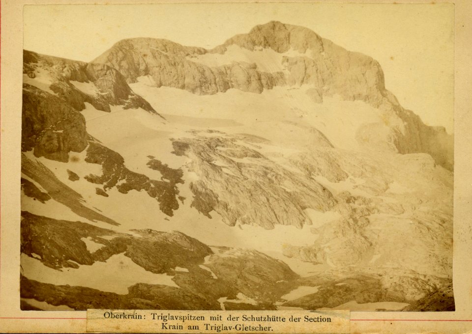Triglav s Triglavskim ledenikom 1887-89
