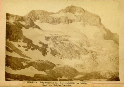 Triglav s Triglavskim ledenikom 1887-89