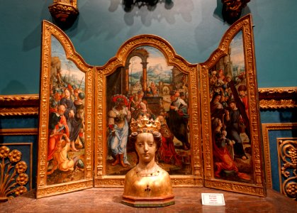 Triptych by the circle of Pieter Coecke van Aelst the elder, 1520s, oil on wood - John and Mable Ringling Museum of Art - Sarasota, FL - DSC00542
