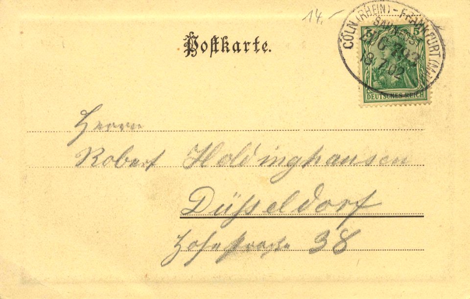 Trier, Rheinland-Pfalz - Postamt, Kaufhaus (back) (Zeno Ansichtskarten)
