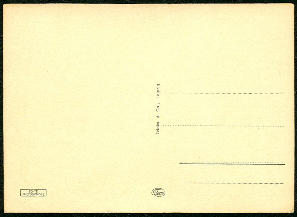 Trinks & Co. PC 00018 Hannover. Partie an der Leine Alt-Venedig Adressseite Echte Photographie Teco