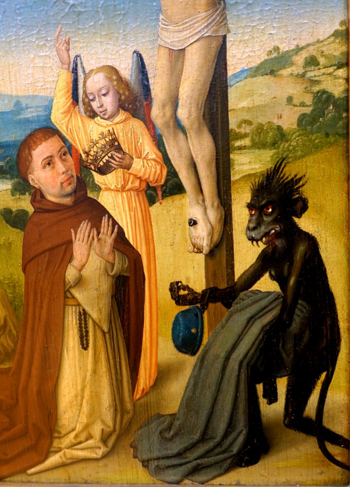 Triptych of Pieter van de Woestijne, view 2, Netherlands, c. 1475, oak - Bode-Museum - DSC03209 photo