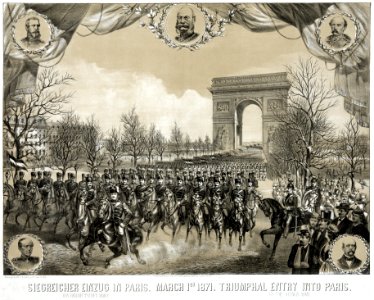 Triumphal entry into Paris., by the German army 2