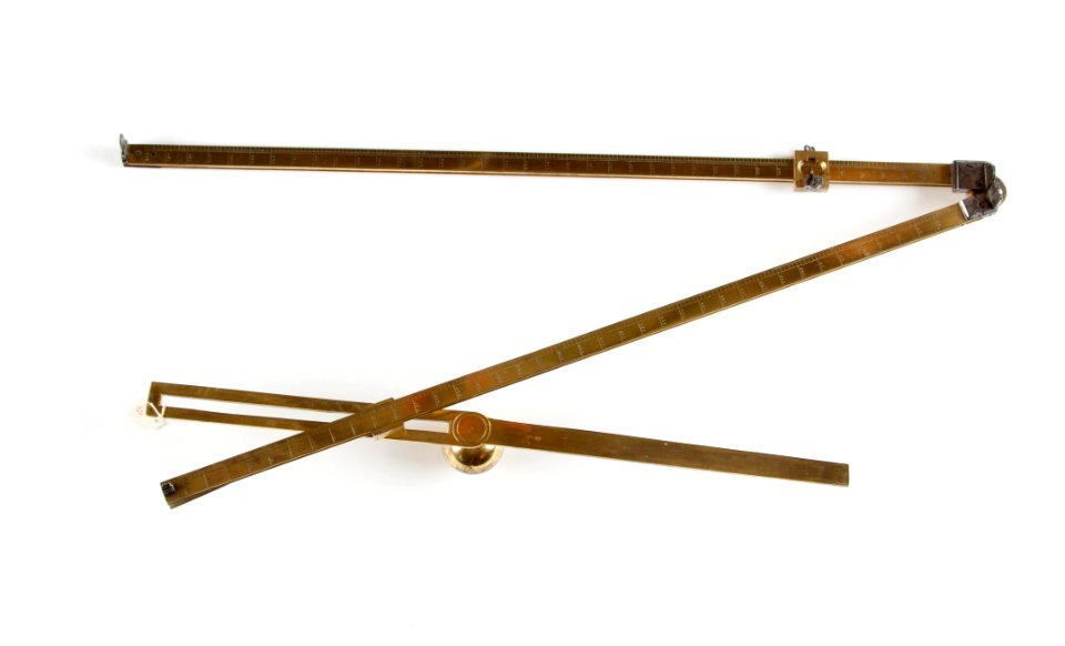 Triogonometer av förgylld mässing, 1600-talet - Skoklosters slott - 92913