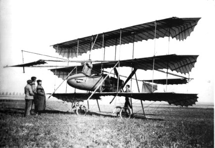 Triplan Paulhan concours militaire 1911 à aile souple
