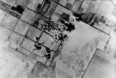 Tripoli airfield under attack1 1943 photo