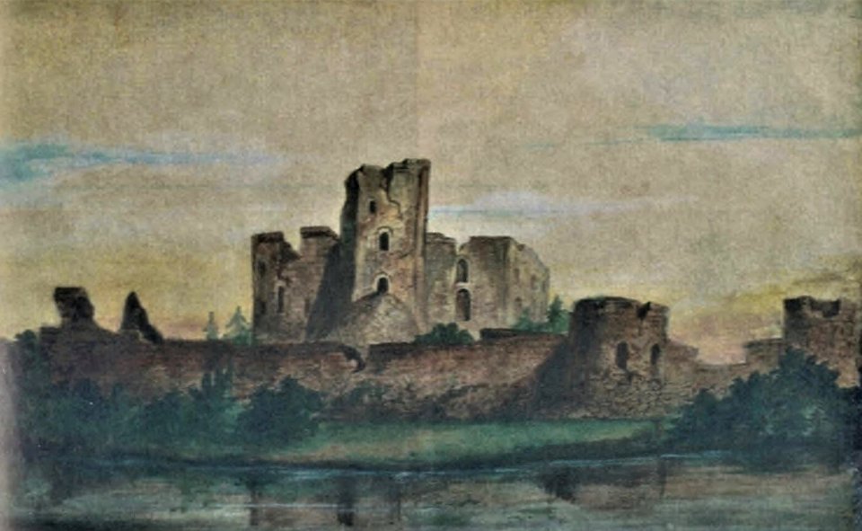 Trocki zamak. Троцкі замак (J. Šołma, 1827)