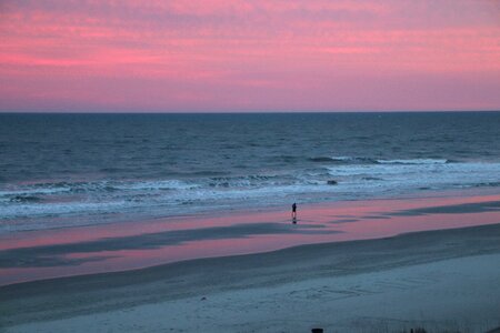 Nature beach sunset photo