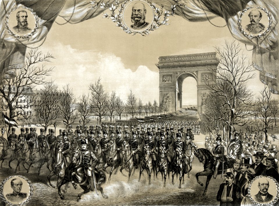 Triumphal entry into Paris., by the German army