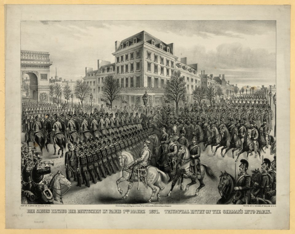 Triumphal entry of the Germans into Paris - Library of Congress