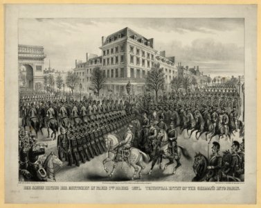 Triumphal entry of the Germans into Paris - Library of Congress