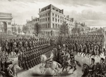 Triumphal entry of the Germans into Paris