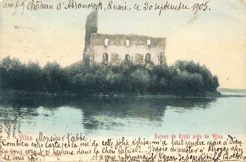 Trocki zamak, Galva. Троцкі замак, Гальва (1905)