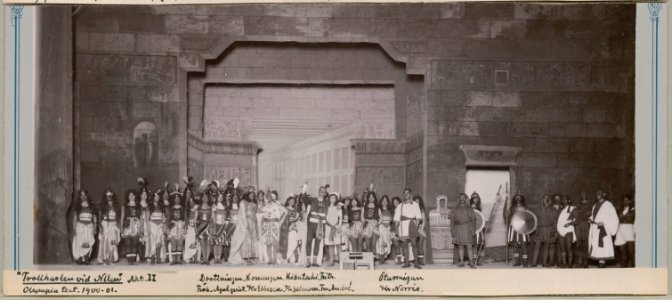 Trollkarlen vid Nilen, Olympiateatern 1900. Föreställningsbild - SMV - H13 014