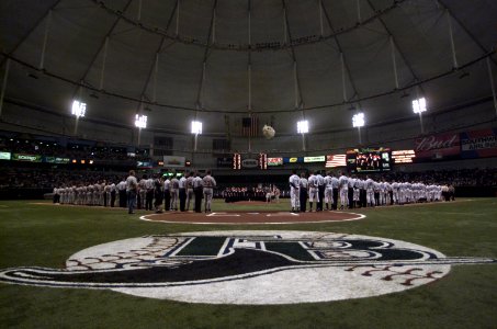 Tropicana Field Opening Day 2002