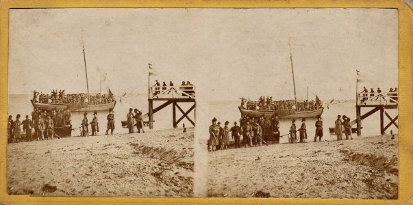 Trops of Austria at Föhr short before the ceasefire in 1864