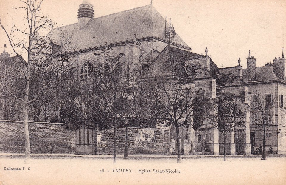 Troyes - Eglise Saint-Nicolas (CP TG)