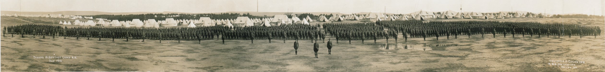 Troops at Alderscot Camp, N.S., July 1918 (HS85-10-34556) photo