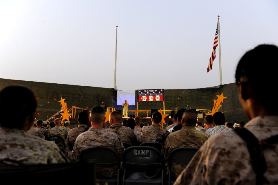 Troops compete in talent show in Afghanistan 120804-N-UH337-016