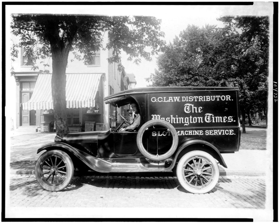 Truck of G.C. Law, a distributor of The Washington Times, Washington, D.C. LCCN91482392
