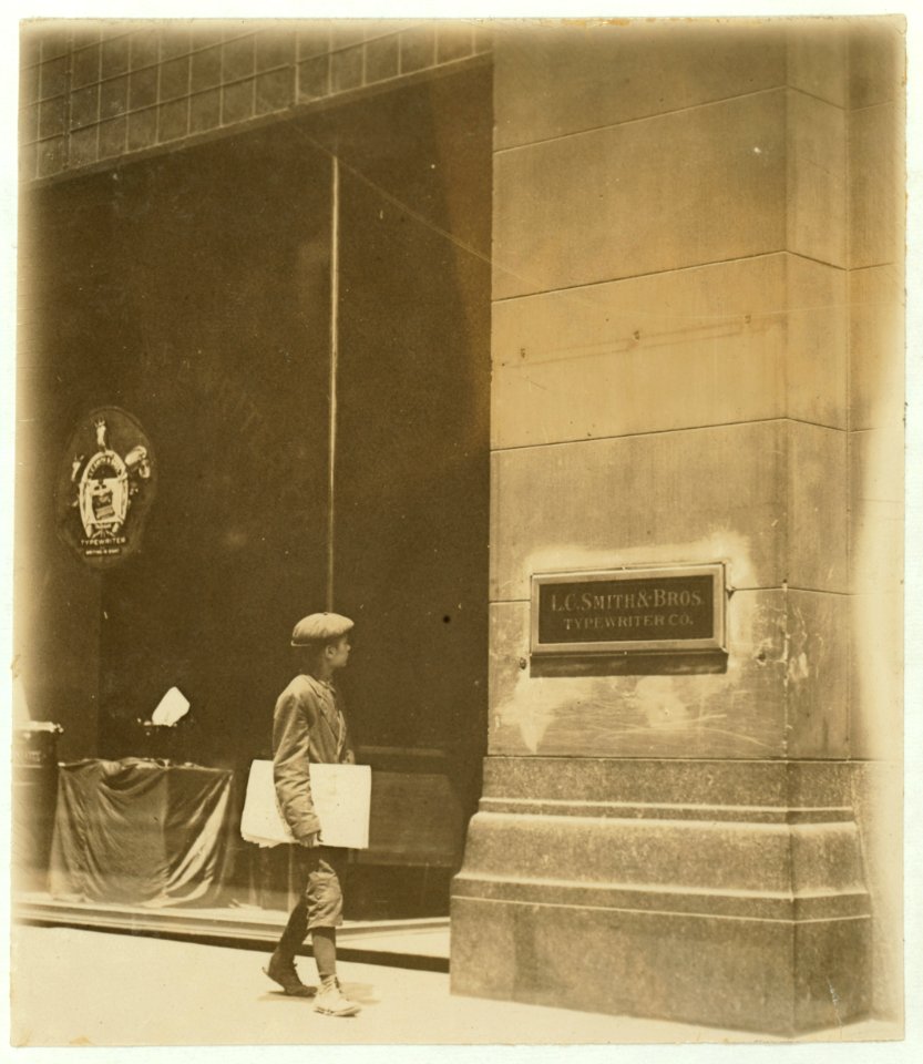 Truant newsboy 11-30, May 12th, 1910. Near Broadway,. LOC nclc.03528