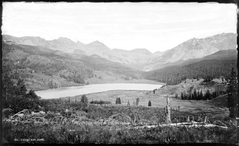 Trout lake and western San Juan Mountains. Telluride Quadrangle. Colorado. - NARA - 517101