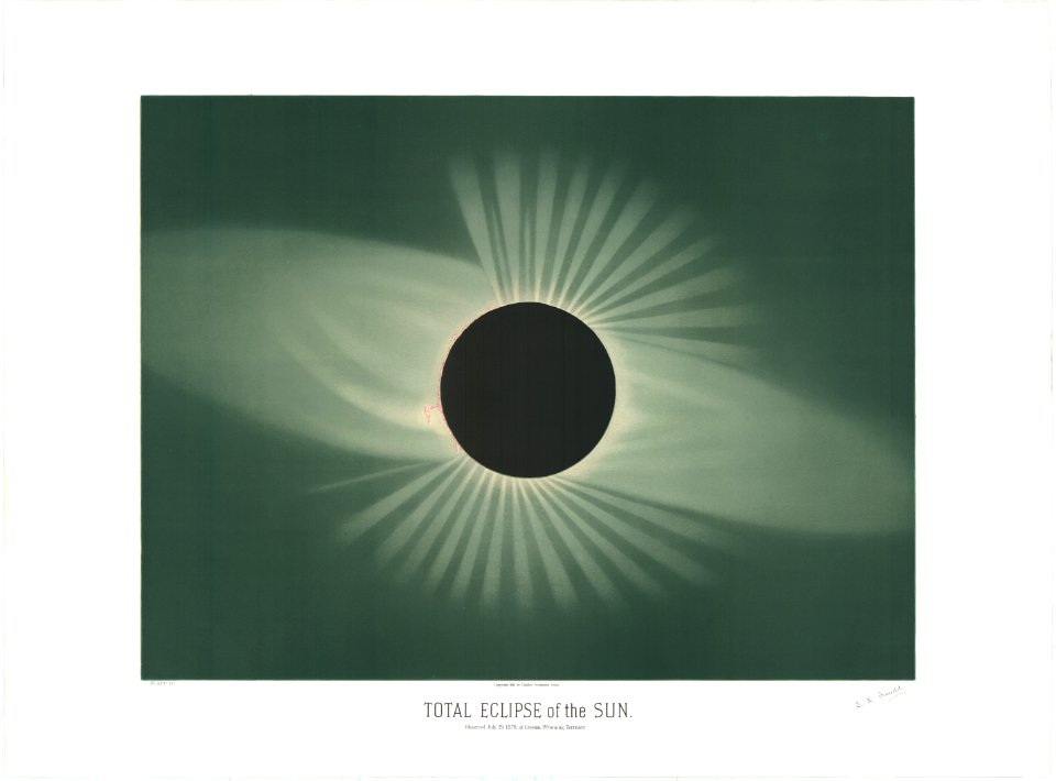 Trouvelot - The Total Eclipse of the Sun