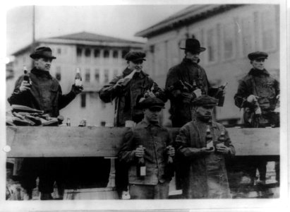 Truck loads of beer enroute to Chicago, which were waylaid and captured at Zion City, Ill. ... all bottles were destroyed LCCN91787255