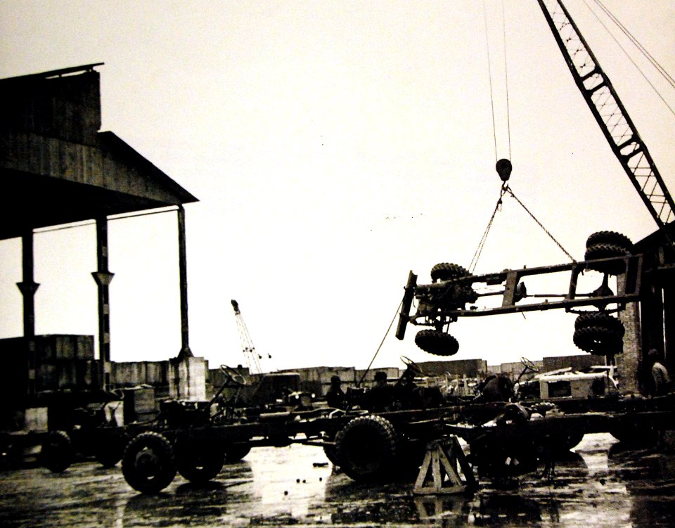 Truck assembly plant, erected in Iran for Lend-Lease program to Russia, 1943 (25014564032)
