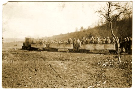 Troupes allemandes sur l’Argonnenbahn
