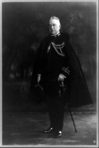 Truman Handy Newberry, full-length portrait, standing facing left, in uniform with cape LCCN91789063