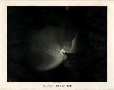 Trouvelot- The great nebula in Orion - 1875