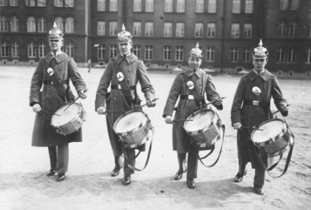 Trumslagare på Göta livgardes kaserngård