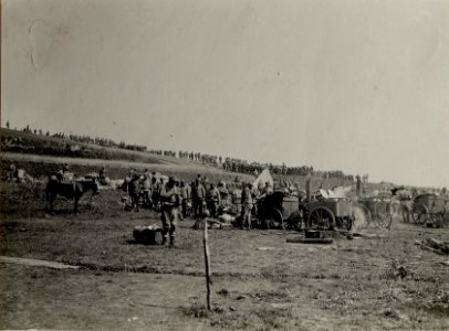 Truppenlager des kaiserlich ottomanischen XV.Korps bei Dunajow, aufgenommen am 15. August 1916 (BildID 15542688)