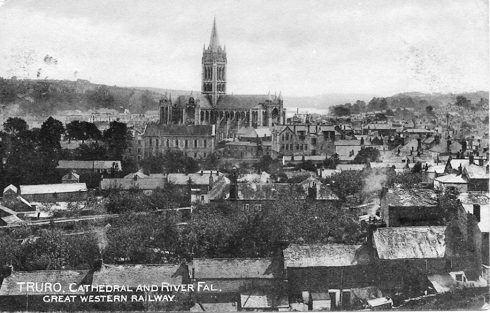 Truro Cathedral and River Fal, Great Western Railway