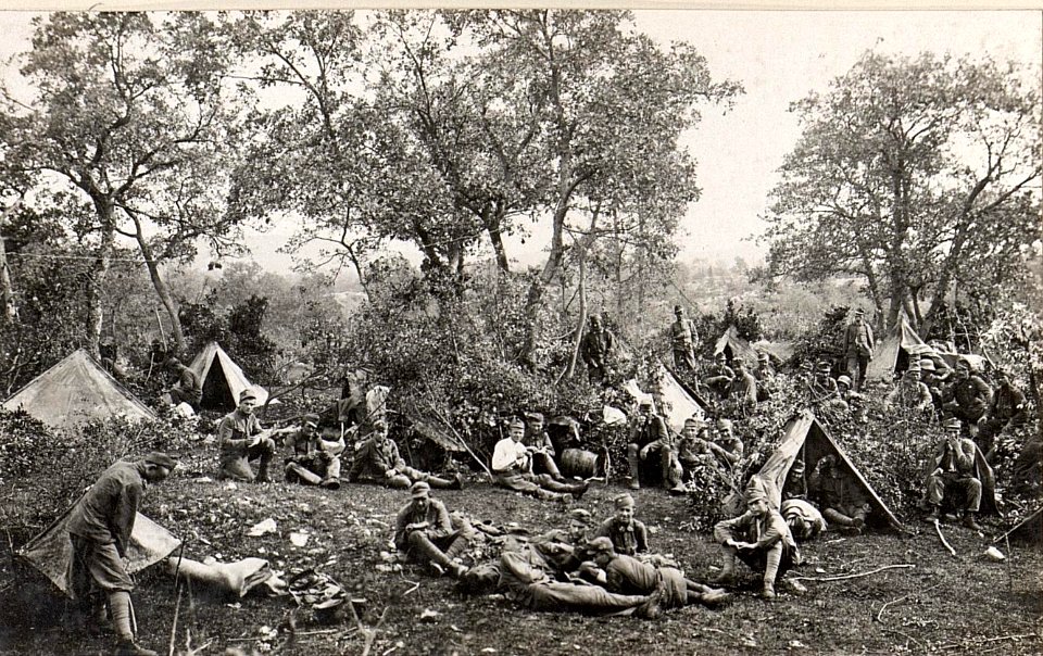 Truppenlager eines Infr.Regt.bei Temnica.27.8.17. (BildID 15599226)