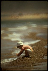 Trying-the-water-at-lake-mead-lake-is-formed-by-giant-hoover-dam-may-1972 7153036625 o